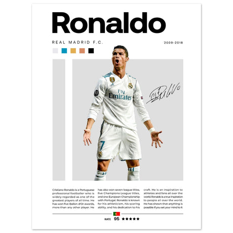 Cristiano Ronaldo - Real Madrid Edition 3 - Aurora Designs