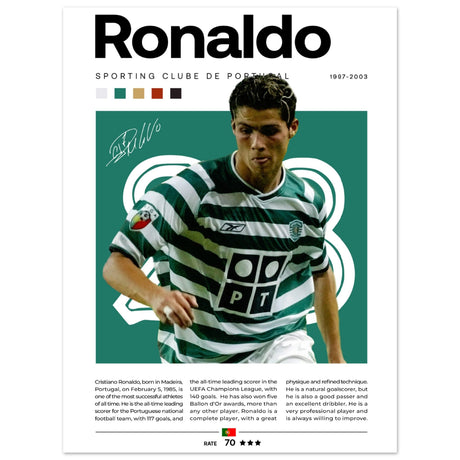 Cristiano Ronaldo - Sporting Clube de Portugal - Aurora Designs