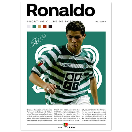 Cristiano Ronaldo - Sporting Clube de Portugal - Aurora Designs