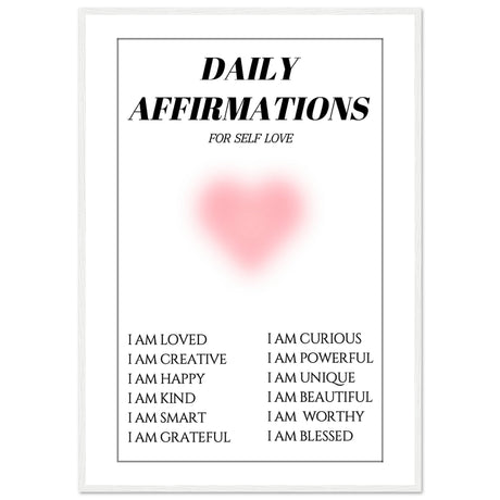 Daily affirmations for self love - Aurora Designs