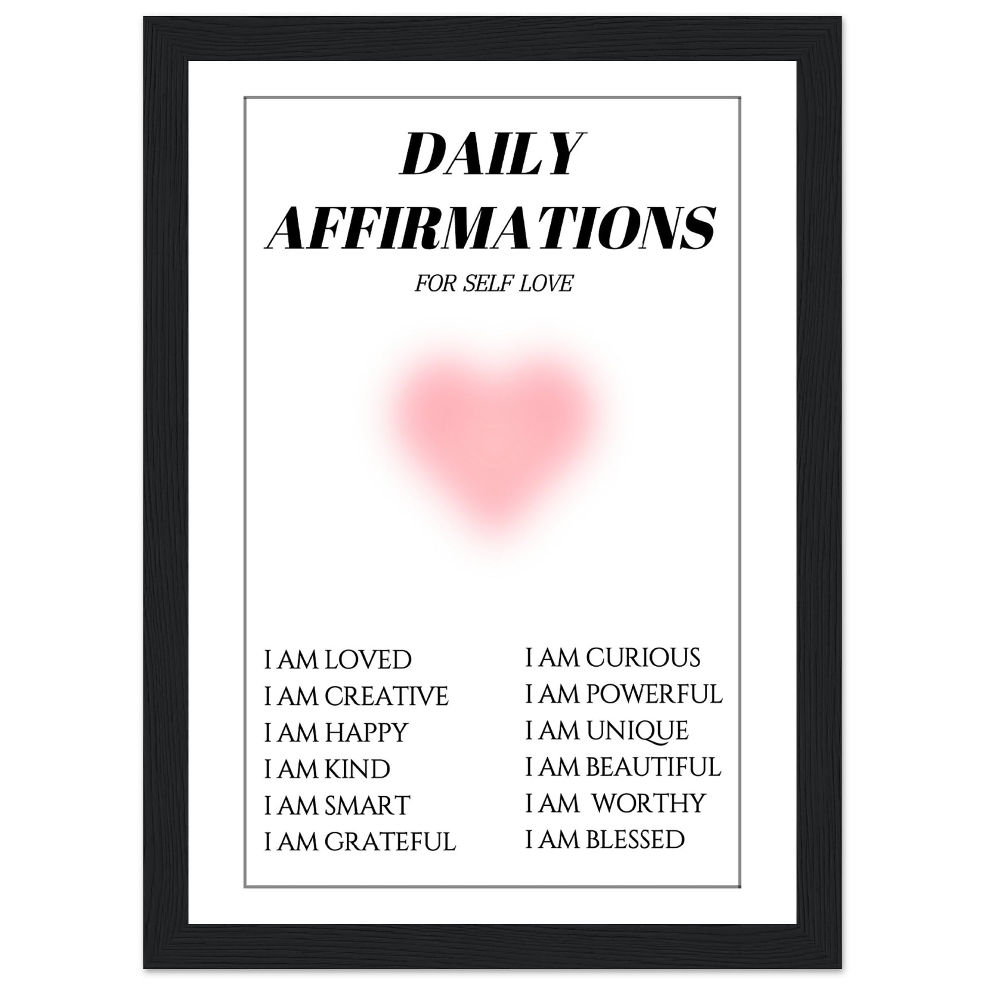 Daily affirmations for self love - Aurora Designs