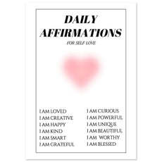 Daily affirmations for self love - Aurora Designs