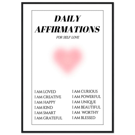 Daily affirmations for self love - Aurora Designs