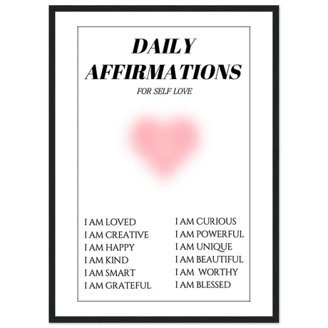 Daily affirmations for self love - Aurora Designs