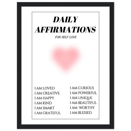 Daily affirmations for self love - Aurora Designs