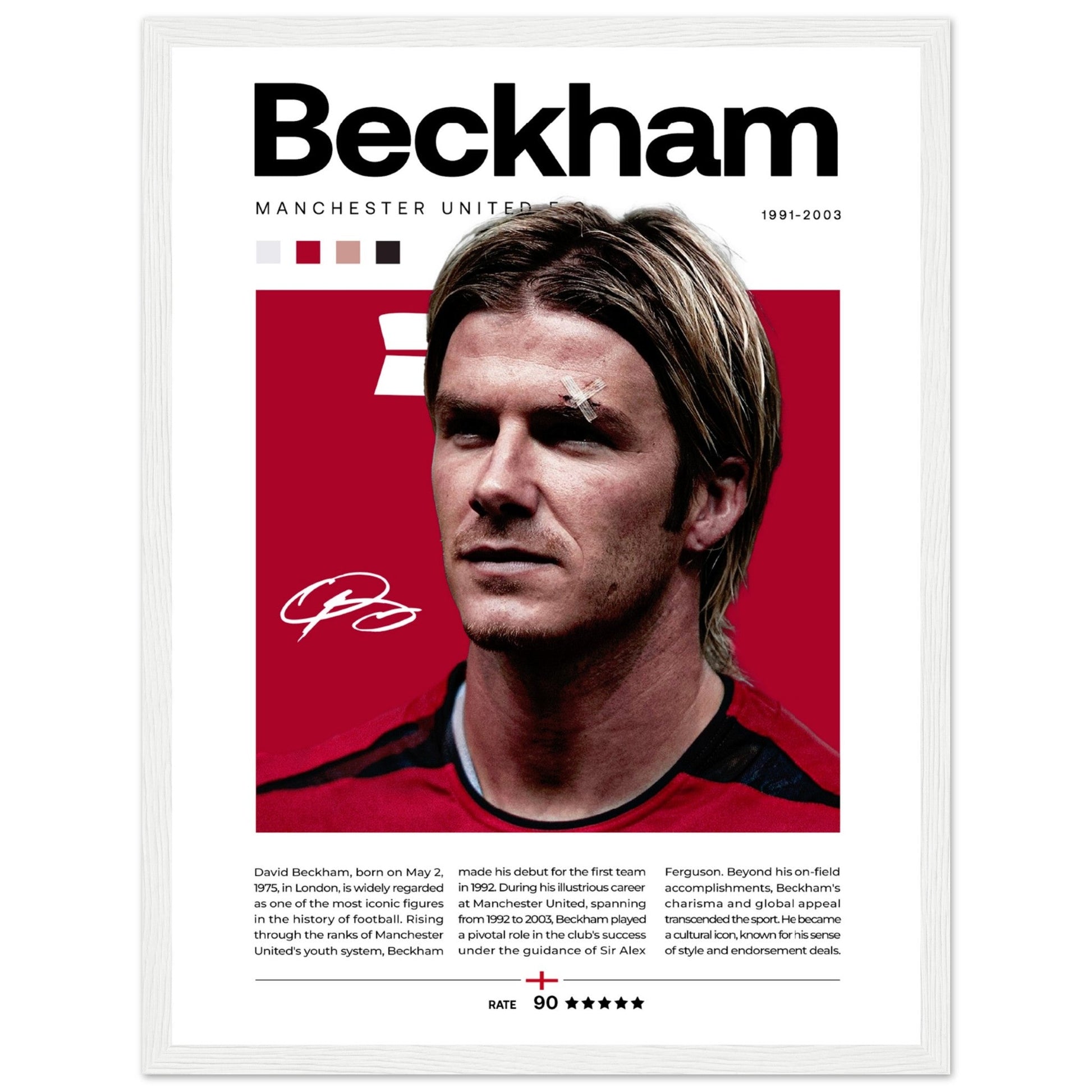 David Beckham - Manchester United - Aurora Designs