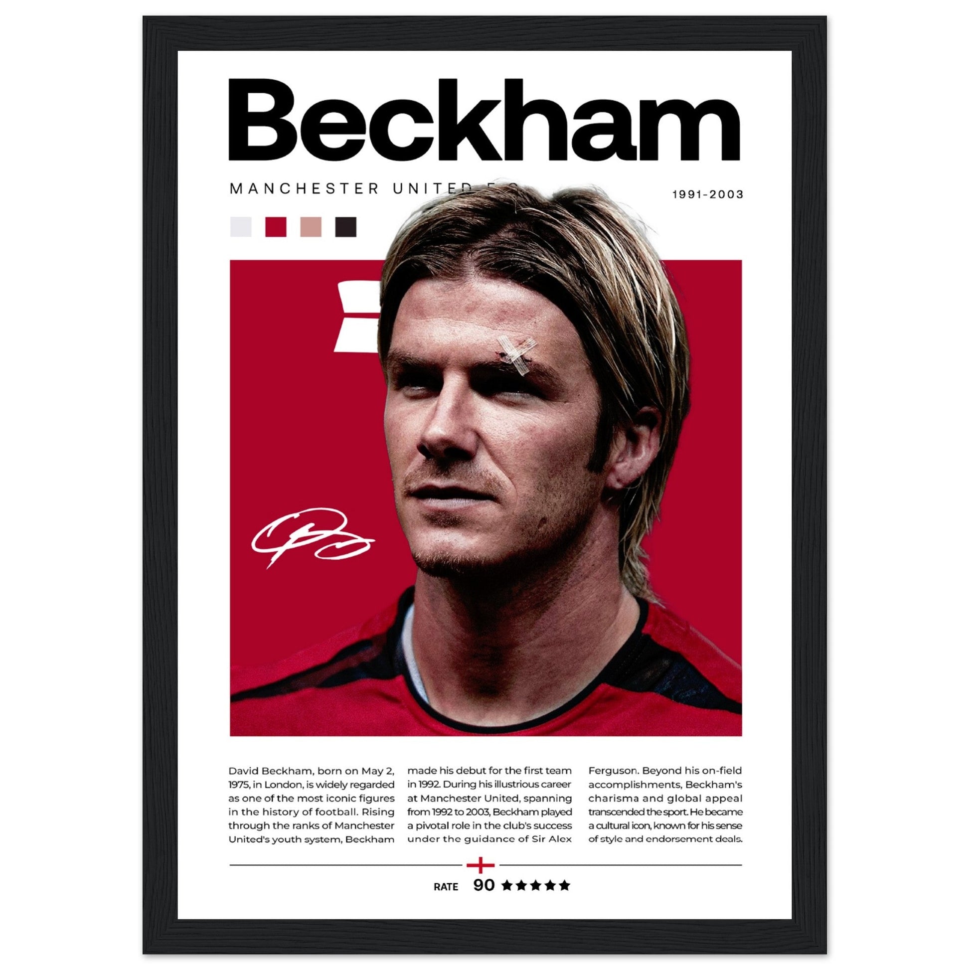 David Beckham - Manchester United - Aurora Designs