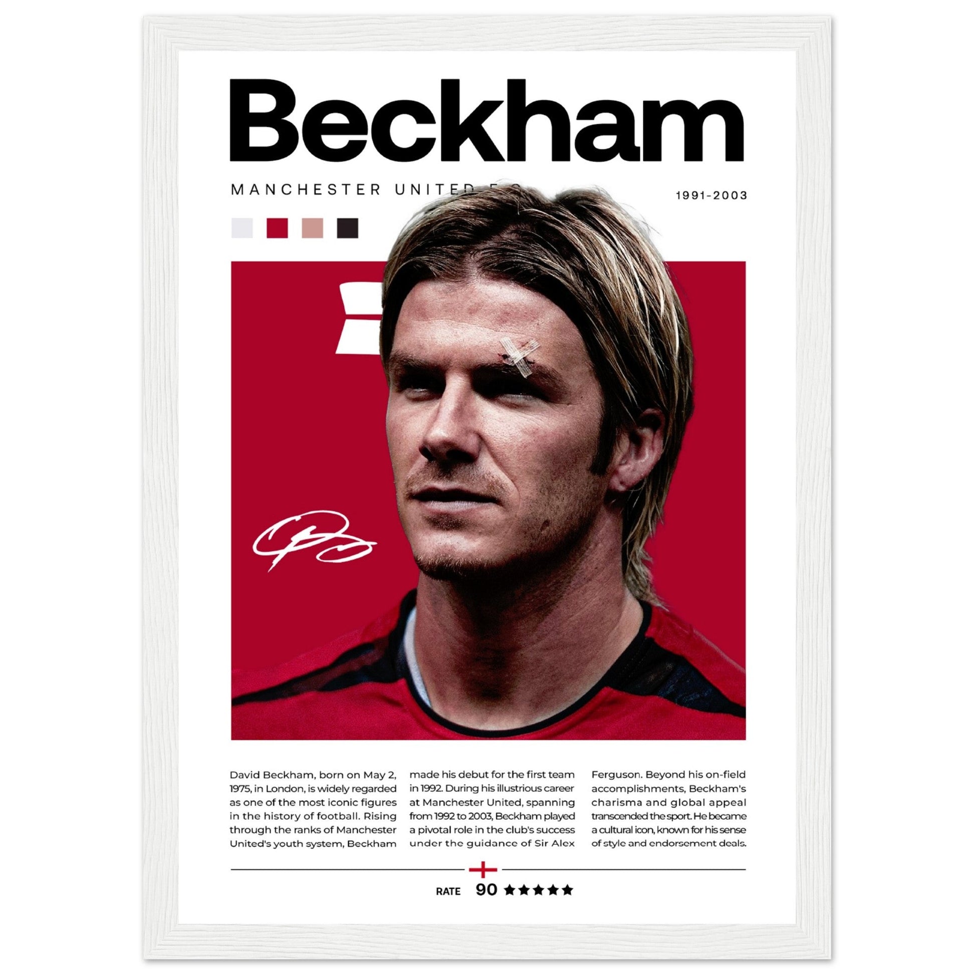 David Beckham - Manchester United - Aurora Designs