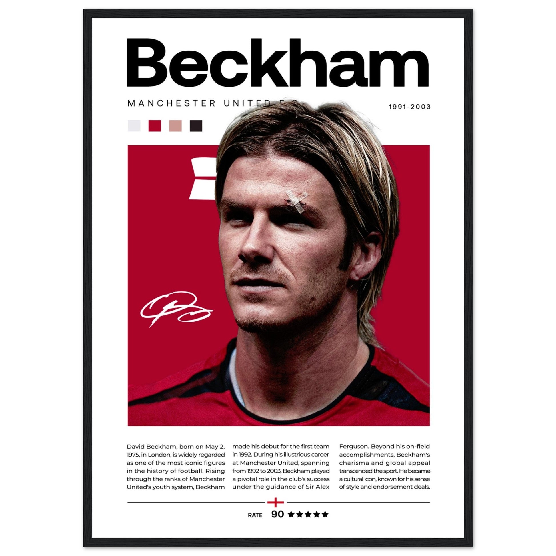 David Beckham - Manchester United - Aurora Designs