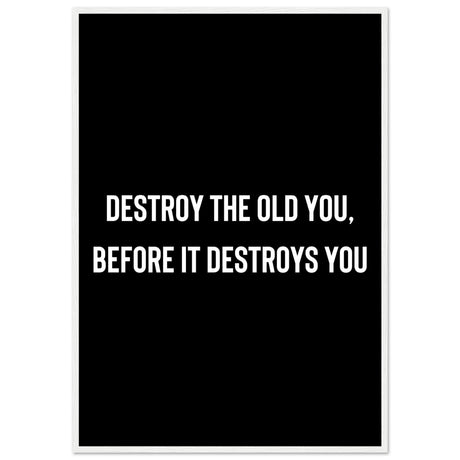 Destroy the old you, before it destroys you - Aurora Designs