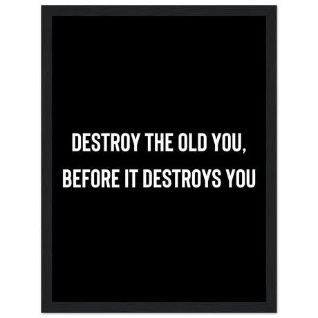 Destroy the old you, before it destroys you - Aurora Designs