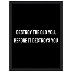 Destroy the old you, before it destroys you - Aurora Designs