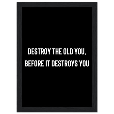 Destroy the old you, before it destroys you - Aurora Designs