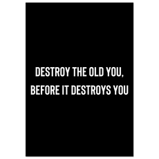 Destroy the old you, before it destroys you - Aurora Designs