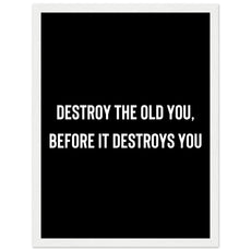 Destroy the old you, before it destroys you - Aurora Designs