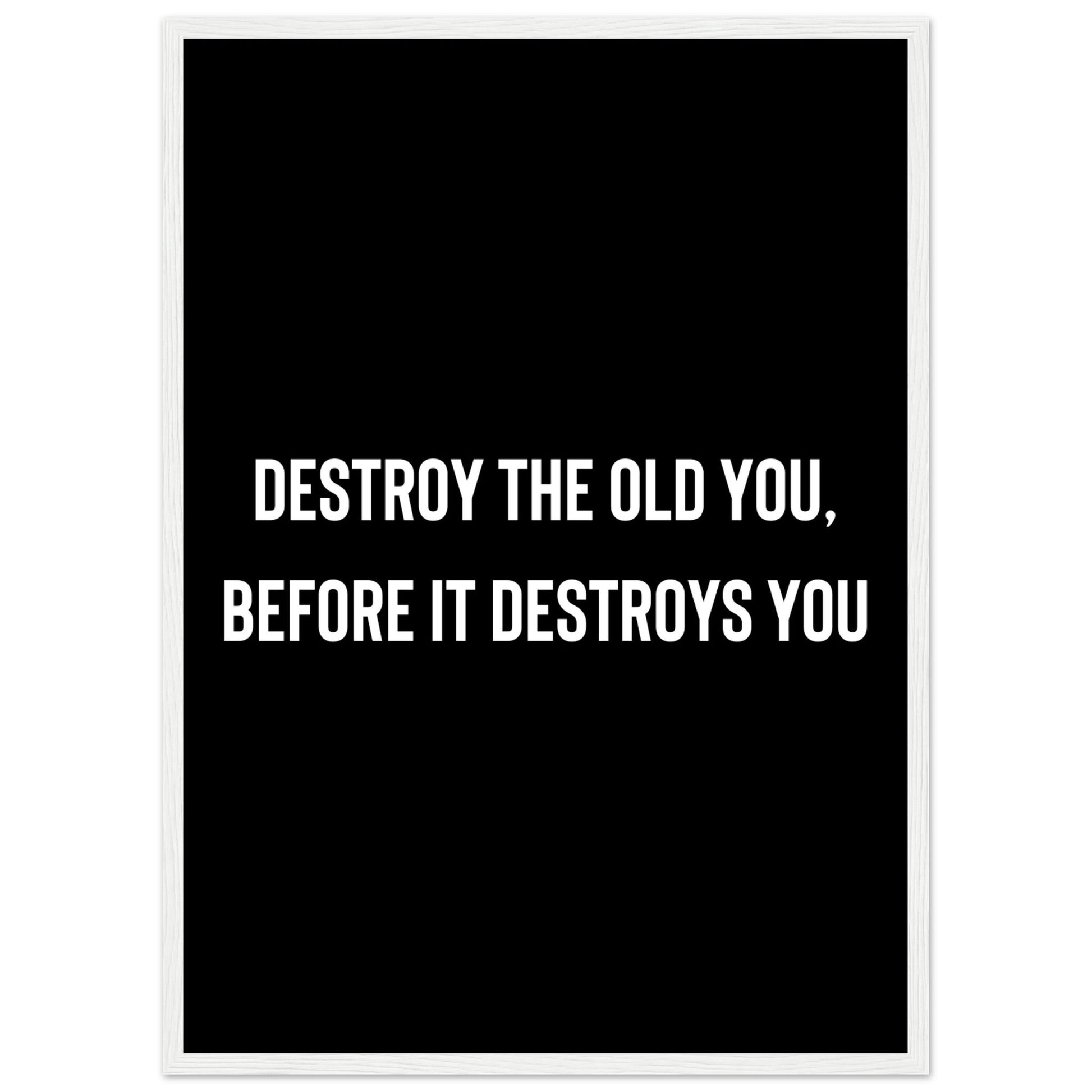 Destroy the old you, before it destroys you - Aurora Designs