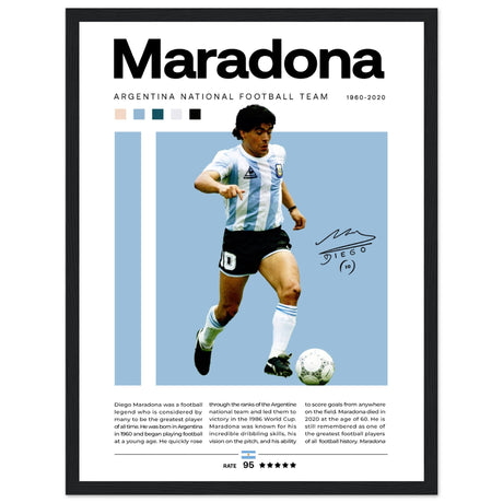 Diego Maradona - Argentinische Fußballnationalmannschaft - Aurora Designs