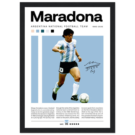 Diego Maradona - Argentinische Fußballnationalmannschaft - Aurora Designs