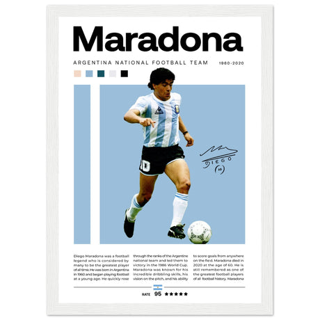 Diego Maradona - Argentinische Fußballnationalmannschaft - Aurora Designs