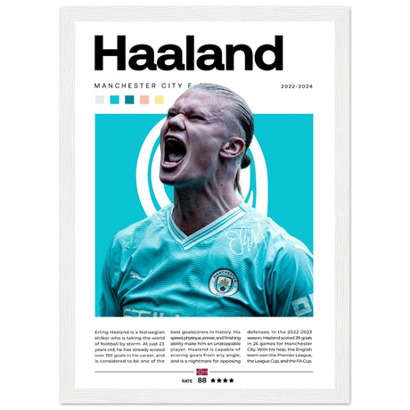 Erling Haaland - Manchester City Edition 1 - Aurora Designs