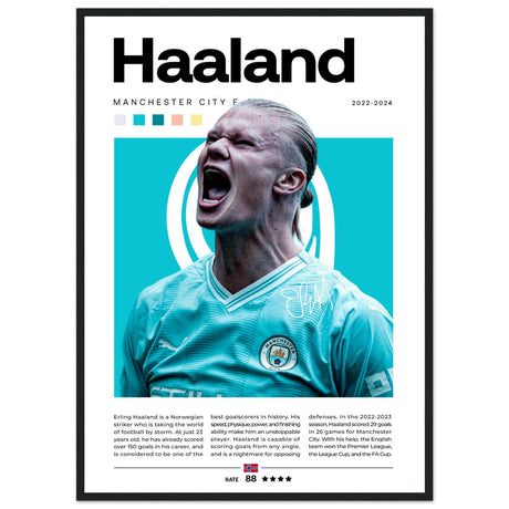 Erling Haaland - Manchester City Edition 1 - Aurora Designs