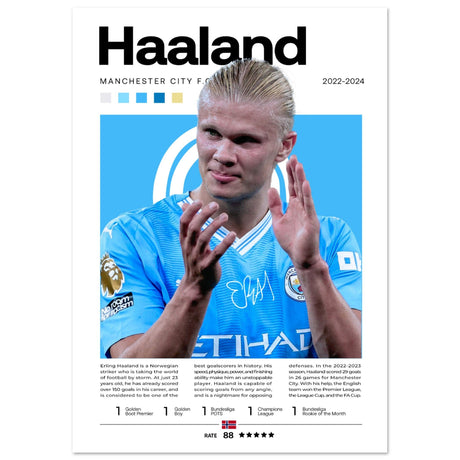 Erling Haaland - Manchester City Edition 2 - Aurora Designs