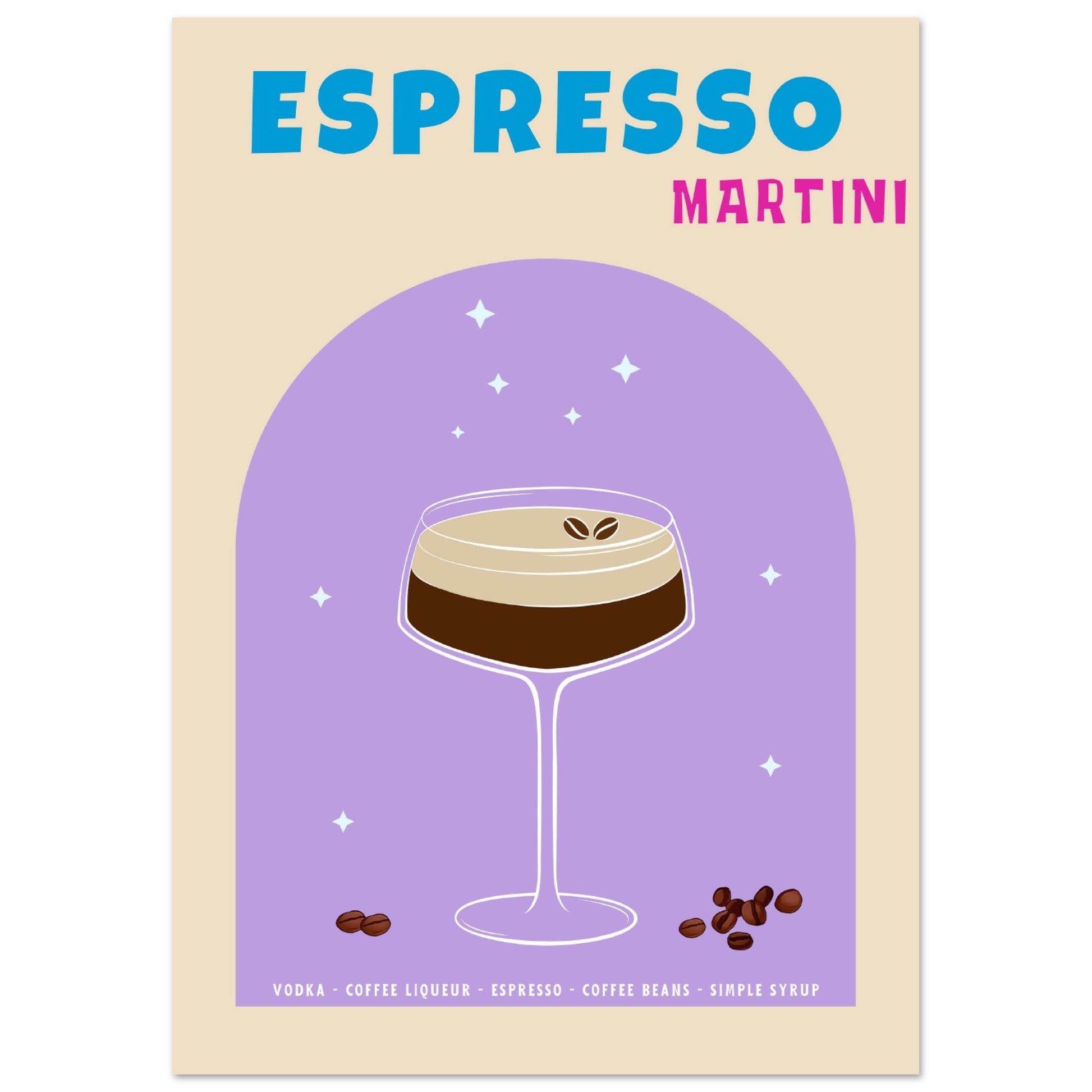 Espresso Martini Cocktail - Aurora Designs