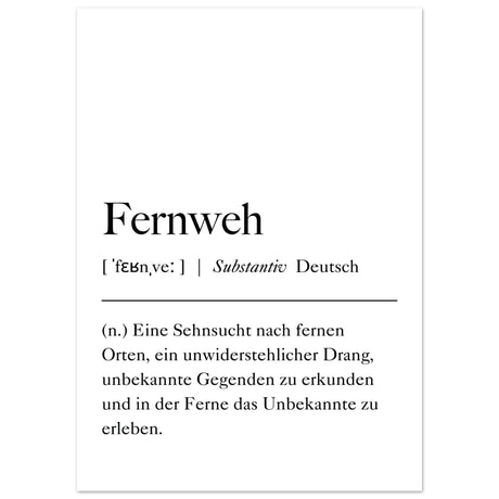 Fernweh Definition - Aurora Designs