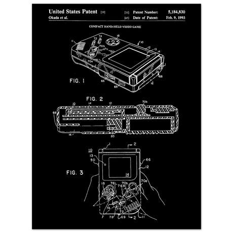 Gameboy Patent - Edition 1 - Aurora Designs