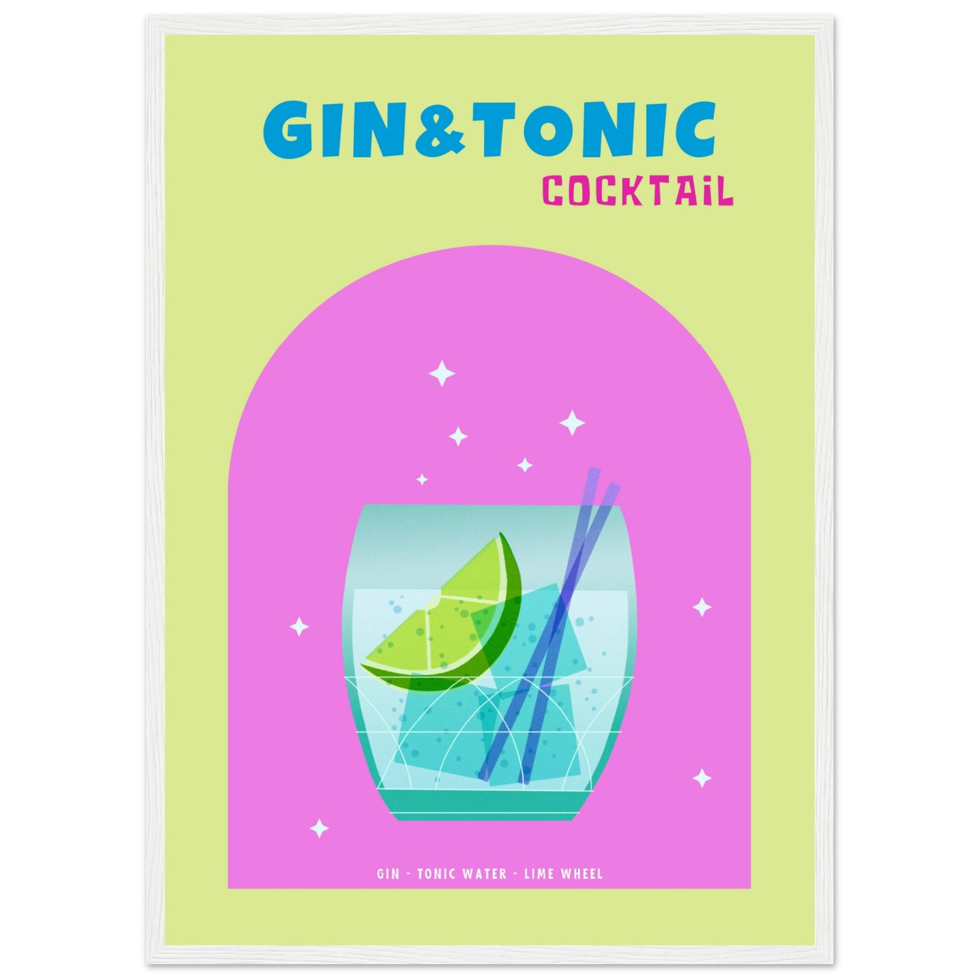 Gin & Tonic Cocktail - Aurora Designs