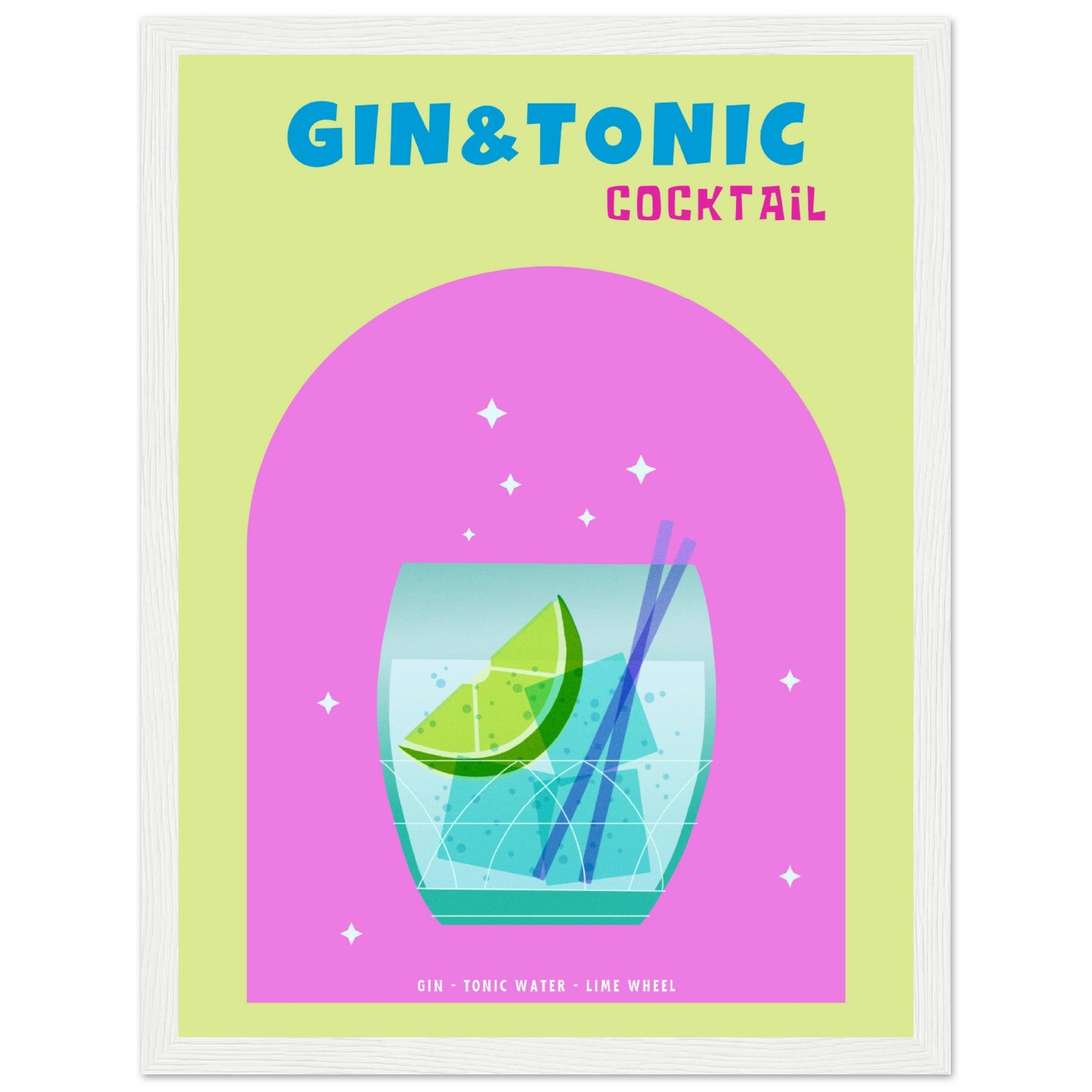 Gin & Tonic Cocktail - Aurora Designs