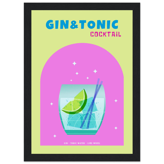 Gin & Tonic Cocktail - Aurora Designs