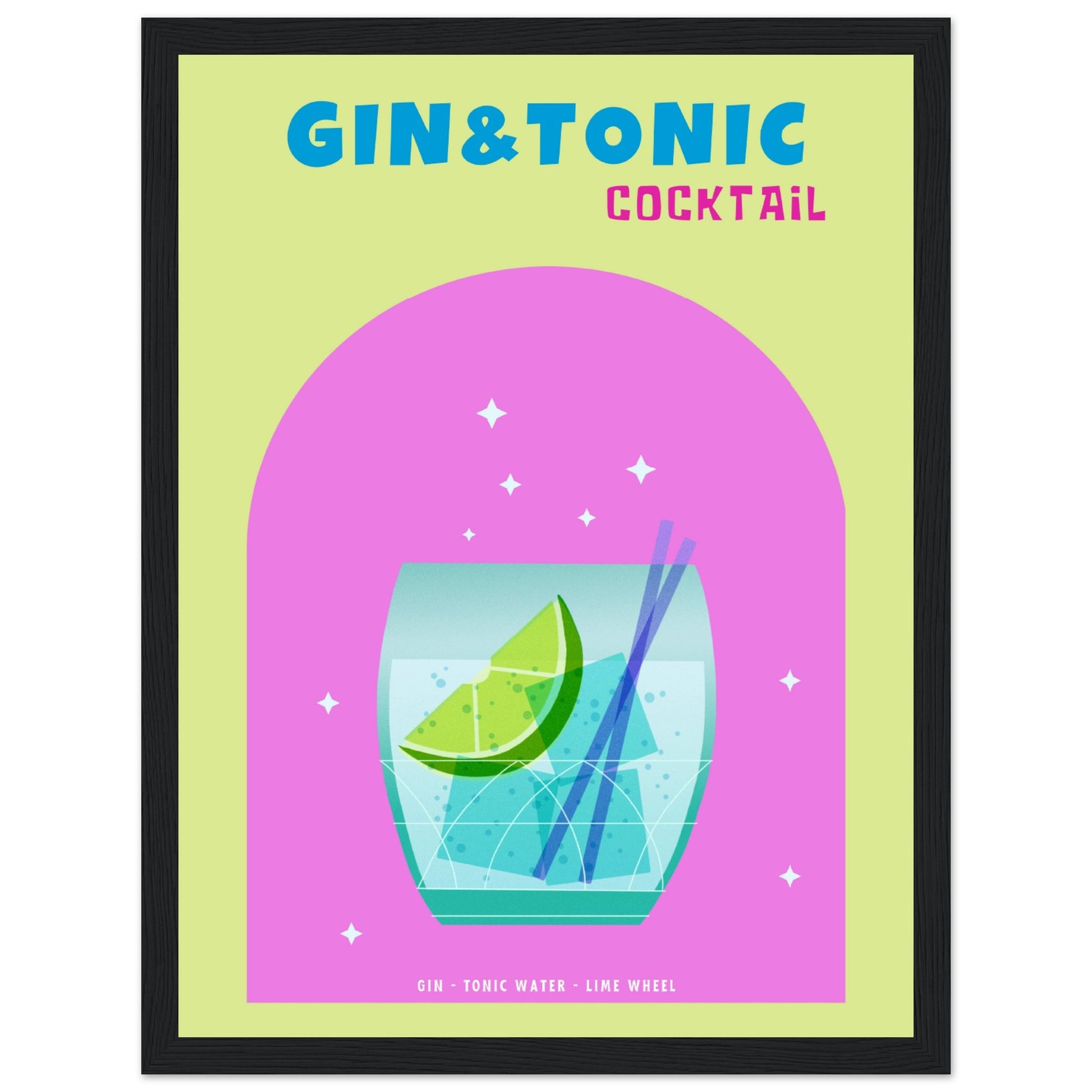 Gin & Tonic Cocktail - Aurora Designs