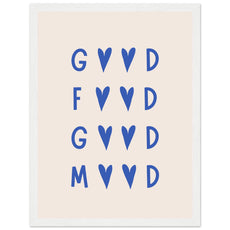 Good Food Good Mood (Blau) - Aurora Designs