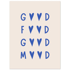 Good Food Good Mood (Blau) - Aurora Designs