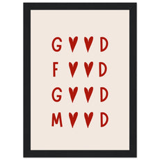 Good Food Good Mood (Rot) - Aurora Designs