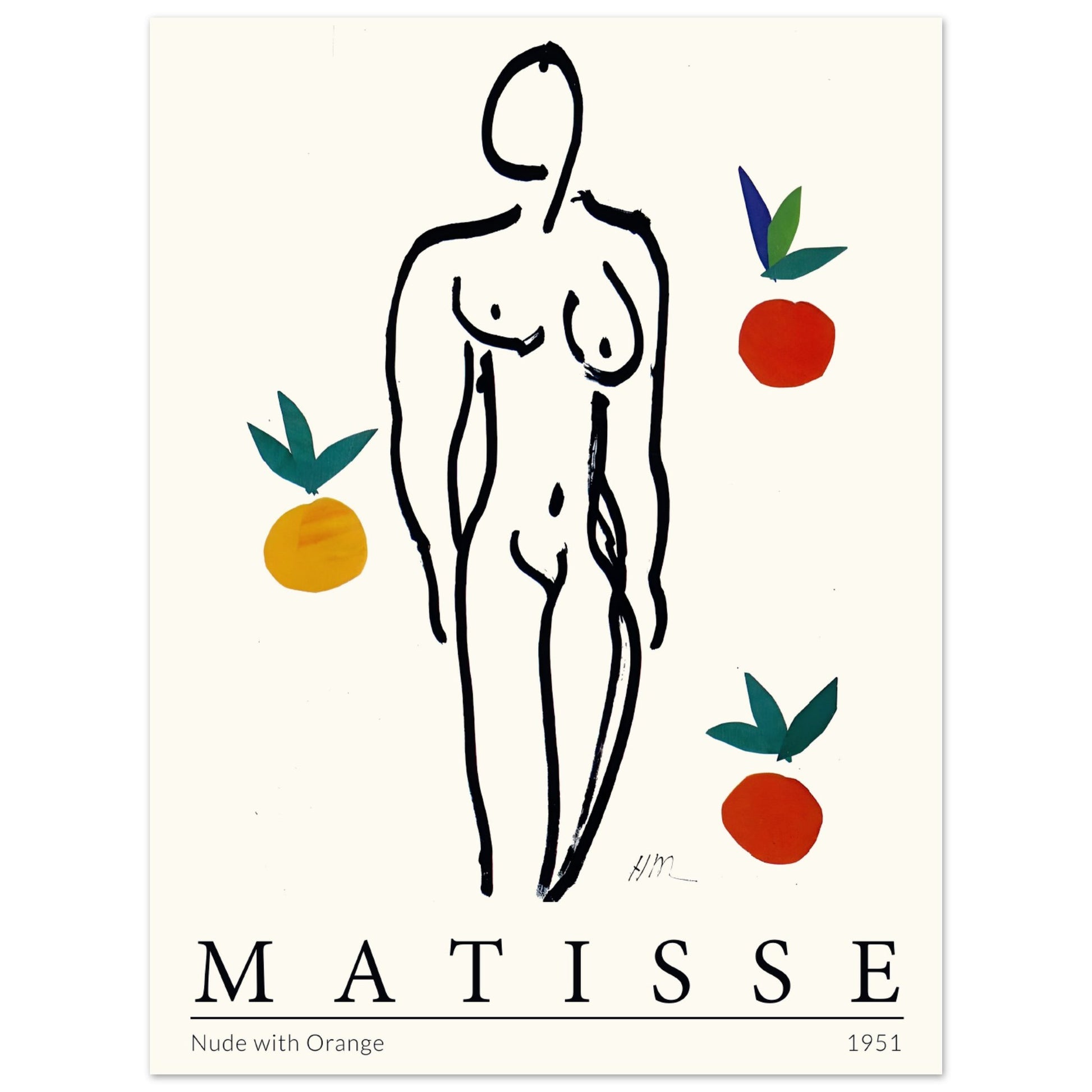 Henri Matisse - Akt mit Orangen - Aurora Designs