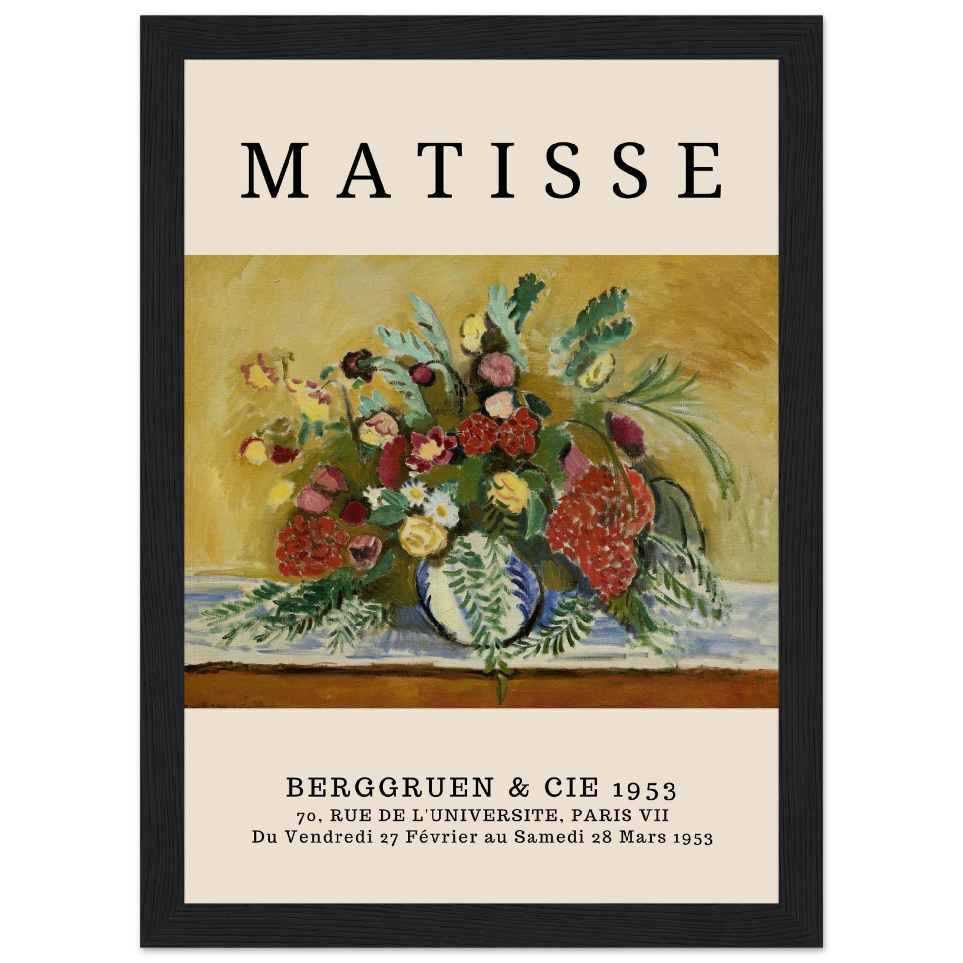 Henri Matisse - Blumenstrauß in weißer Vase, 1909 - Aurora Designs