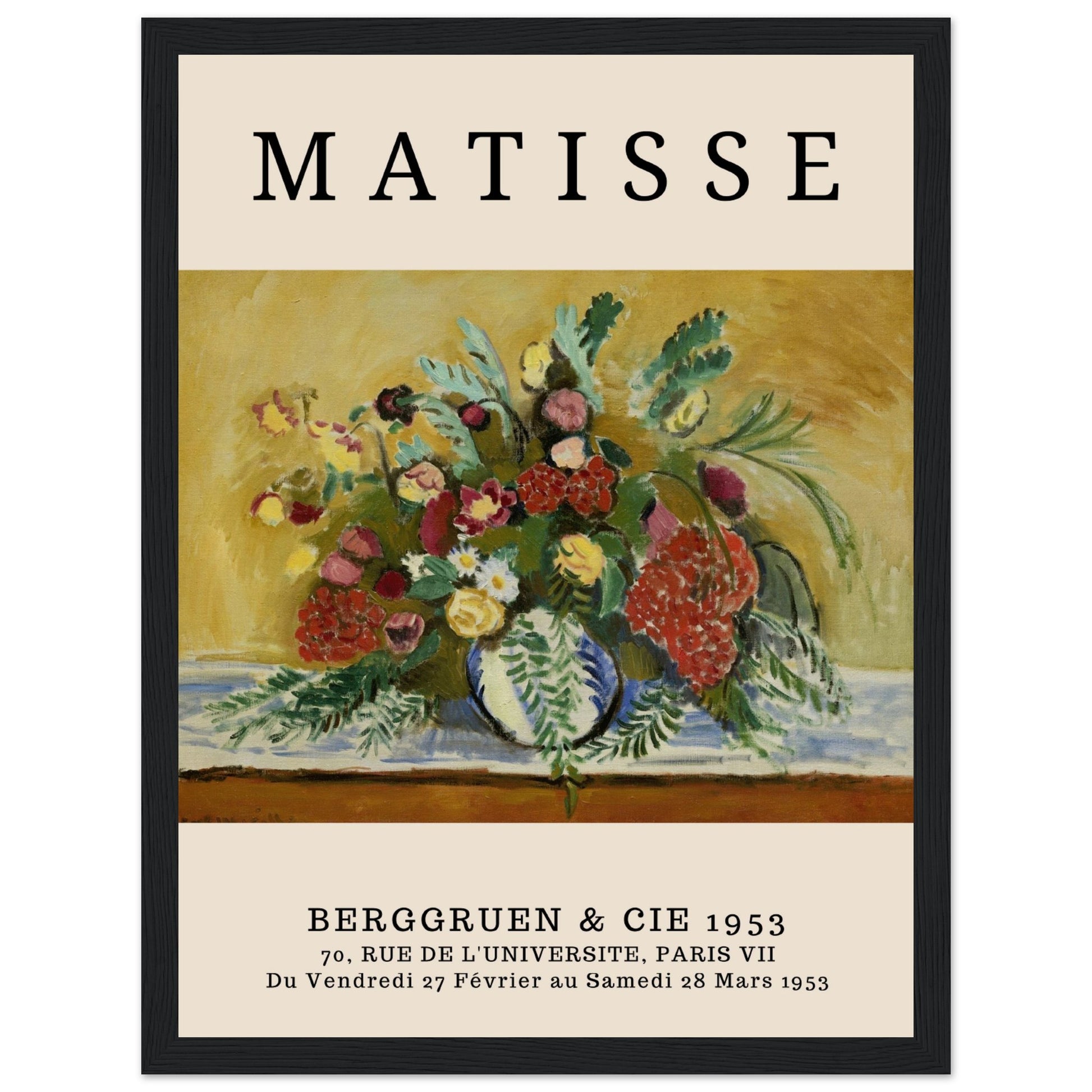 Henri Matisse - Blumenstrauß in weißer Vase, 1909 - Aurora Designs