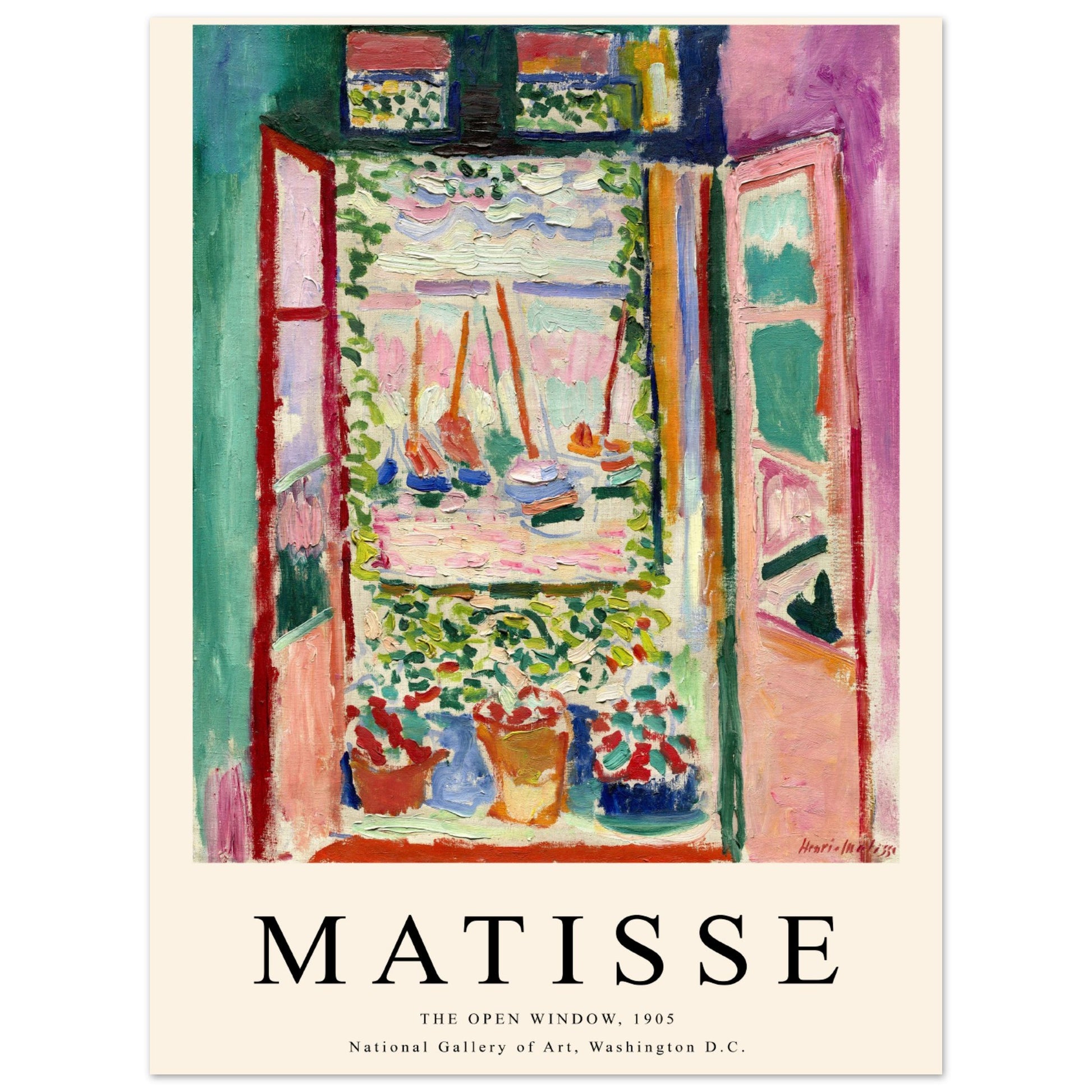 Henri Matisse - Offenes Fenster in Collioure, 1905 - Aurora Designs