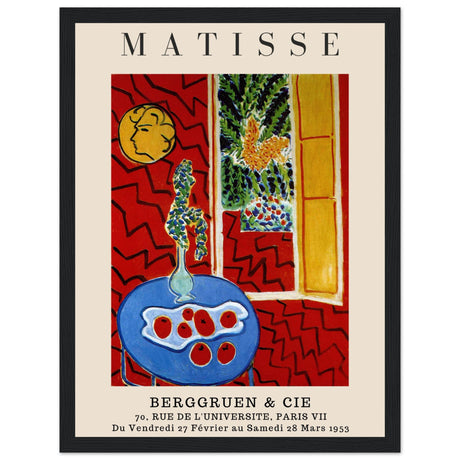 Henri Matisse - Rotes Interieur Stillleben auf blauem Tisch, 1947 - Aurora Designs