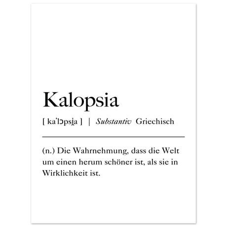 Kalopsia Definition - Aurora Designs