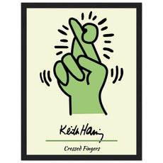 Keith Haring - Crossed Fingers V.1 - Aurora Designs