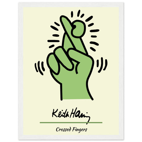 Keith Haring - Crossed Fingers V.1 - Aurora Designs