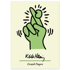 Keith Haring - Crossed Fingers V.1 - Aurora Designs