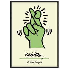 Keith Haring - Crossed Fingers V.1 - Aurora Designs