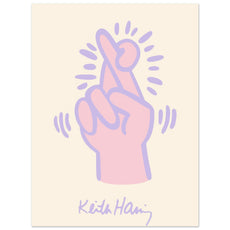 Keith Haring - Crossed Fingers V.2 - Aurora Designs