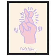 Keith Haring - Crossed Fingers V.2 - Aurora Designs