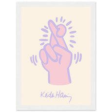 Keith Haring - Crossed Fingers V.2 - Aurora Designs