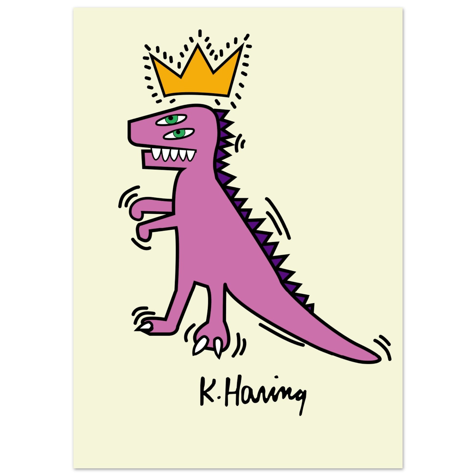 Keith Haring - Dinosaurier V.1 - Aurora Designs